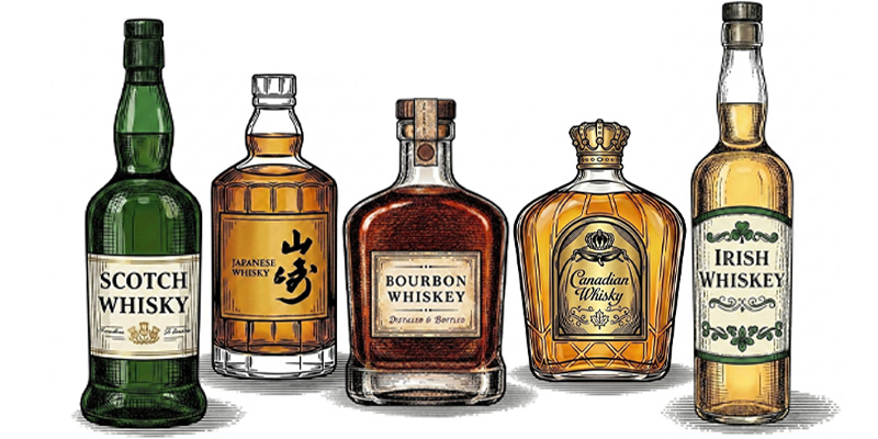 illustration of bottles